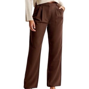 Abercrombie Brown Straight Leg Trousers
